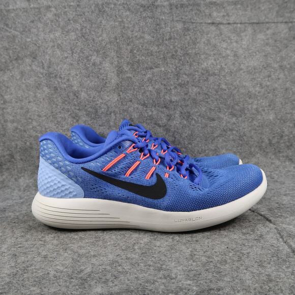 Nike Shoes Womens 8 Athletic Trainers Lunarglide 8 Running Sneaker Sport Blue - Picture 1 of 12